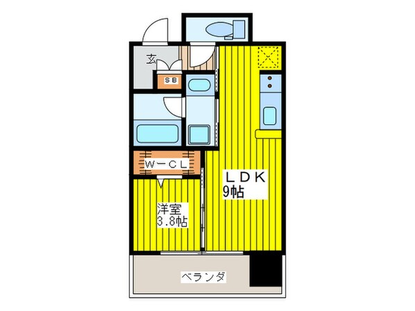 アーバネックス北堀江Ⅱの物件間取画像